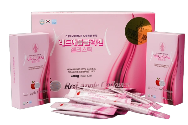 Red Apple Collagen Jelly Stick